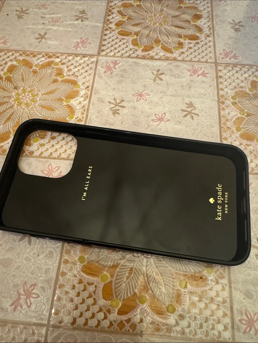 kate spade Leopard Print Phone Case in Tan and Black
